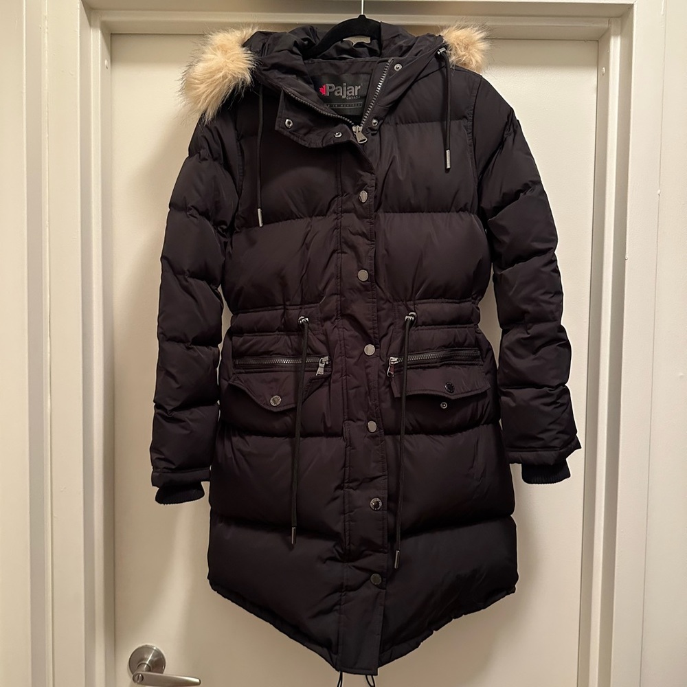 PAJAR WOMENS PUFFER WITH FAUX FUR